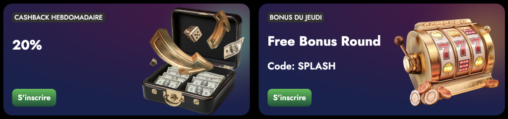Bonus et promotions OscarSpin Casino